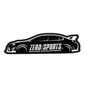 ZERO SPORTS ゼロスポーツ 1454301 デザインステッカー ブラック DS-1 180mm×53mm
