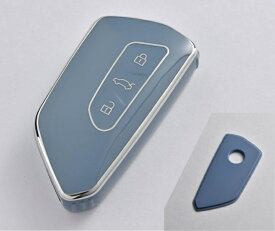 CodeTech CO-GO8-HBL Key Cover for Volkswagen Type-Golf8 ブルー スマートキーケース、キーカバー ゴルフ8、ID4等