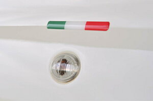 CodeTech CO-PET-FA01 トリコロールエンブレム イタリアンカラー 2枚セット フィアット、アバルト、アルファロメオ、ドゥカティ、アプリリア等 コードテック ステッカー ドレスアップ