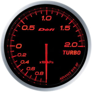 Defi デフィ DF09902 アドバンスBF ターボ計Φ60 照明色アンバーレッド Max200kPaモデル(表示範囲:-100kPa〜+200kPa)