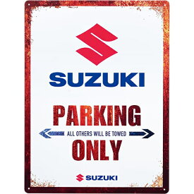 SUZUKI スズキコレクション 99000-79NM0-268 パーキングプレート SUZUKI ガレージパネル、インテリア、お部屋の装飾に プレゼント スズキ純正グッズ