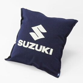 SUZUKI スズキコレクション 99000-79NM0-323 鈴木式織機製 クッションカバー SUZUKI 紺色 プレゼント スズキ純正グッズ