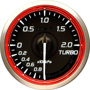 Defi デフィ DF19102 レーサーゲージN2プラス Φ52 ターボ計 100kPa〜+200kPa レッドモデル Racer Gauge N2 Plus
