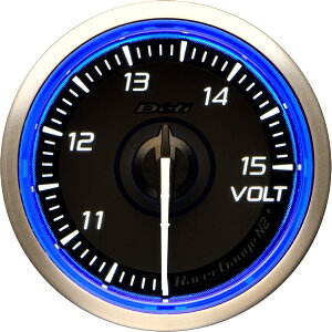 Defi �f�t�B DF19401 ���[�T�[�Q�[�WN2�v���X ��52 �d���v 10�`15V �u���[���f�� Racer Gauge N2 Plus