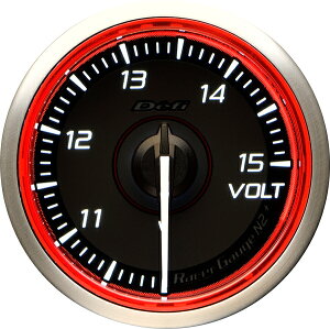 Defi �f�t�B DF19402 ���[�T�[�Q�[�WN2�v���X ��52 �d���v 10�`15V ���b�h���f�� Racer Gauge N2 Plus