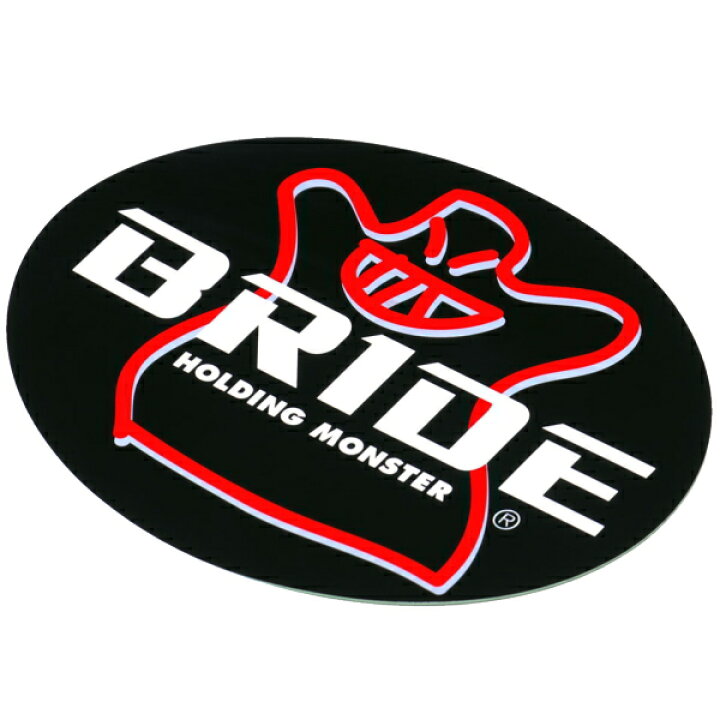 楽天市場】BRIDE ブリッド HS0004 楕円ステッカー ブラック 122mm x 