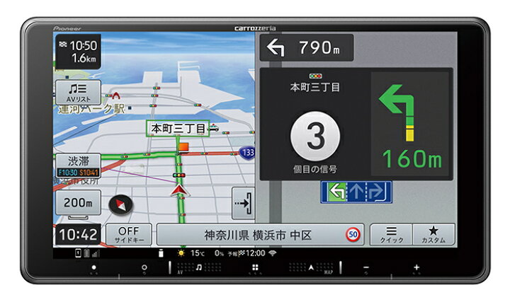 楽天市場】カロッツェリア AVIC-RF721 楽ナビ 9V型フローティングHD/TV 