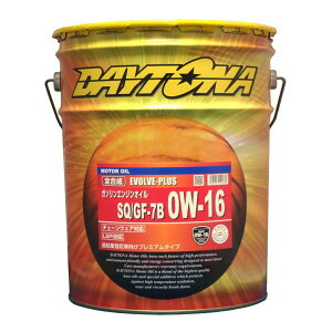 DAYTONA 0W-16 SQ/GF-7B EVOLVE PLUS ZEROV[Y fCgi G{uvX [ SK\GWIC 5GAL=18.9L