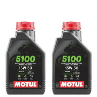 正規品 MOTUL モチュール 5100 4T 15W50 1L×2本 112811 部分合成油 15W-50 バイク用 エンジンオイル 4ス…