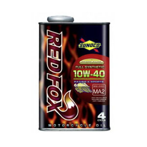 SUNOCO スノコ REDFOX RACING & SPORTS 10W40 1L×10本 MA2 全合成 エンジンオイル 10W-40
