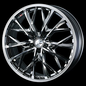 weds ウェッズ レオニス MV 41732 18インチ 18×8.0J インセット:42 穴数:5 PCD:114.3 ハブ径:73 カラー:BMCMC【ホイール4本価格】