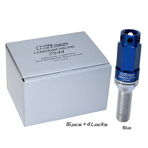 KYO-EI iY ZS44-3528U Kics LEGGDURA RACING Bolt ZS44 u[ TCY:M14×P1.25 񉺒:28mm S:84mm e[p[:60° 20(16pcs + 4Locks)