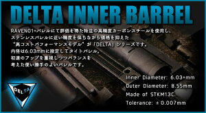 PDI�@DELTA03�C���i�[�o�����}���CM4A1�W�� (+10mm)375mm�V�i