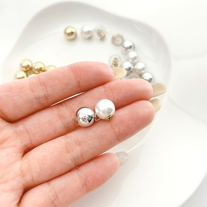楽天市場 ピアス キャッチ 10個入 パール ボール アクセサリー パーツ ハンドメイド 韓国 透明 外れない シリコン 両耳 おしゃれ かわいい 大人 落ちない レディース オリジナルハンドメイド ヘアアクセサリー 秋冬 問屋 卸 B P Labo