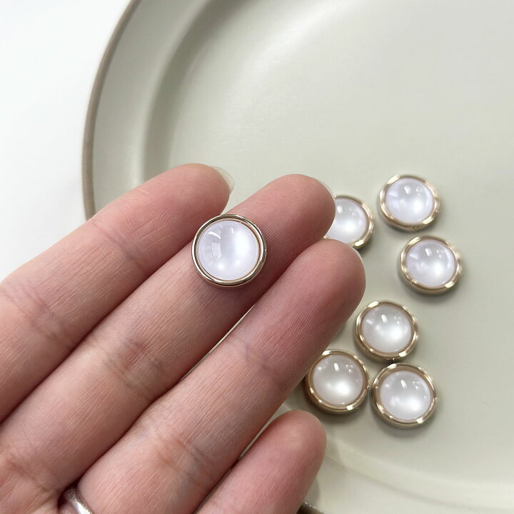 楽天市場】シェル風 カボション【10個入】シェル ボタン デコ 