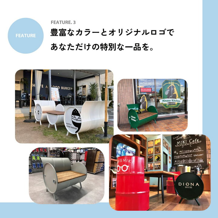 楽天市場】【オリジナルロゴ入れ可能】【待望のセット販売】ドラム缶 