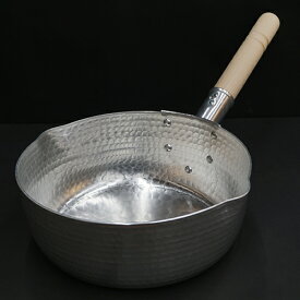 中村銅器製作所 特製 厚口 アルミ 雪平鍋 特注 両口 24cm 打出