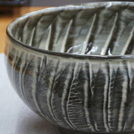 和食器 小鹿田焼 黒木昌伸窯 深 中鉢 15cm 刷毛目 白