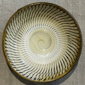 和食器 小鹿田焼 黒木昌伸窯 小皿 12cm 飛び鉋 白