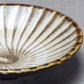 和食器 小鹿田焼 黒木昌伸窯 小皿 12cm 刷毛目 白