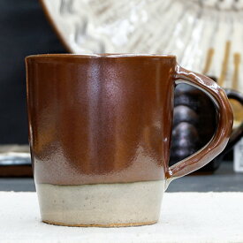 和食器 益子焼 ミルクカップ 200cc 柿釉