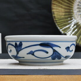 和食器 砥部焼 貞山窯 中鉢 15cm 玉渕 唐草