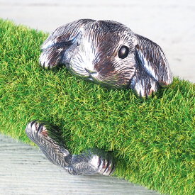 naturama(ナチュラマ) うさぎ リング ロップイヤー シルバー メンズ レディース [AR49] アクセサリー作家・加藤心姿さんの手作りアクセサリー ハンドメイドジュエリー うさぎリング 指輪 大人かわいい ウサギ ネザーランドドワーフ ホーランド たれみみ 兎 日本製