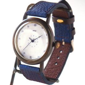 ARKRAFT（アークラフト）手作り腕時計 “Anton Large” アントン・ラージ [AR-C-007] 時計作家・新木秀和 ハンドメイド ウォッチ ハンドメイド腕時計 手作り時計 メンズ・レディース 本革ベルト 真鍮 クオーツ アナログ 日本製 国産