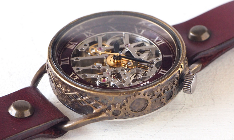 楽天市場】KINO(キノ) 手作り腕時計 自動巻き 裏スケルトン メカニック 