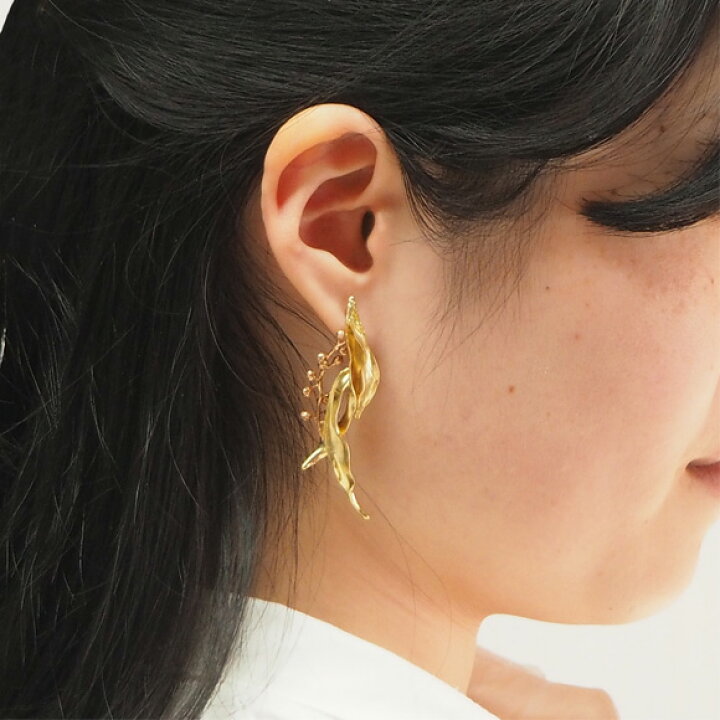 楽天市場】Lano（ラノ） 手作りアクセサリー 銅×真鍮 ボヌール ピアス 