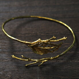 Lano（ラノ） リーフバングル 真鍮 [LN-3015] アクセサリー作家・平野朋晃さんの手作りアクセサリー・ハンドメイドジュエリー アンティーク調 中世ヨーロッパ 神戸 日本製 国産