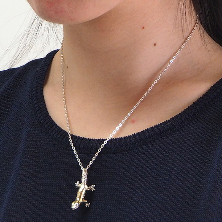 楽天市場 Marship マーシップ 手作りアクセサリー レオパードゲッコー シルバーネックレス Ms T 1 アクセサリー作家 伊藤慧さん 爬虫類モチーフ アクセサリー ハンドメイドジュエリー ペンダント 個性的 可愛い リアル アニマル トカゲ ヤモリ 動物 日本製 国産