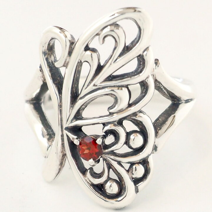 楽天市場】moge（モゲ） シルバーアクセサリー 蝶 シルバーリング 