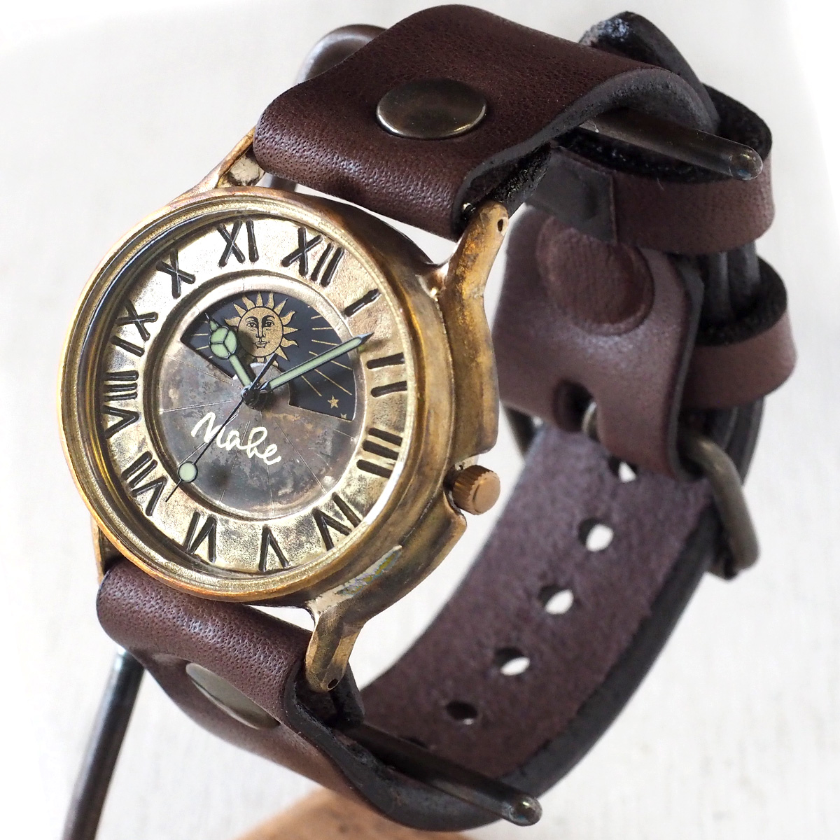 楽天市場】渡辺工房 手作り腕時計 “J.B. SUN＆MOON” ジャンボブラス