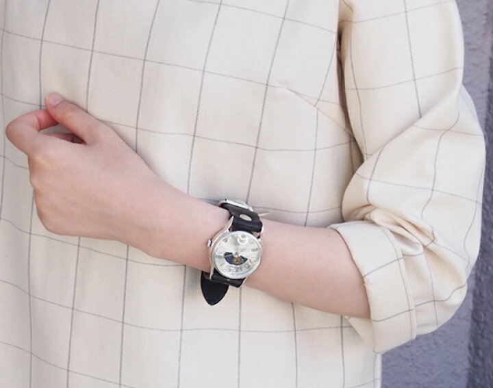 楽天市場 渡辺工房 手作り腕時計 J S S 2 Sun Moon ジャンボシルバー Nw Jum38bsv Sm 時計作家 渡辺正明さんのハンドメイド ウォッチ ハンドメイド腕時計 手作り時計 メンズ レディース 本革ベルト レトロ アナログ 日本製 刻印 名入れ無料 クラフトカフェ