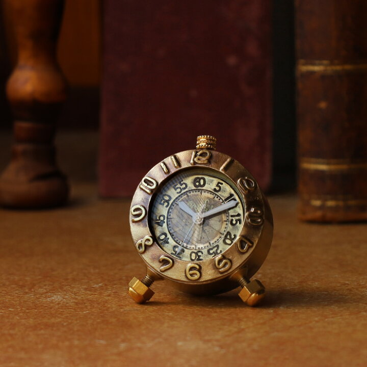 楽天市場】渡辺工房 手作り置き時計 “Brass Clock 35mm” クォーツ 