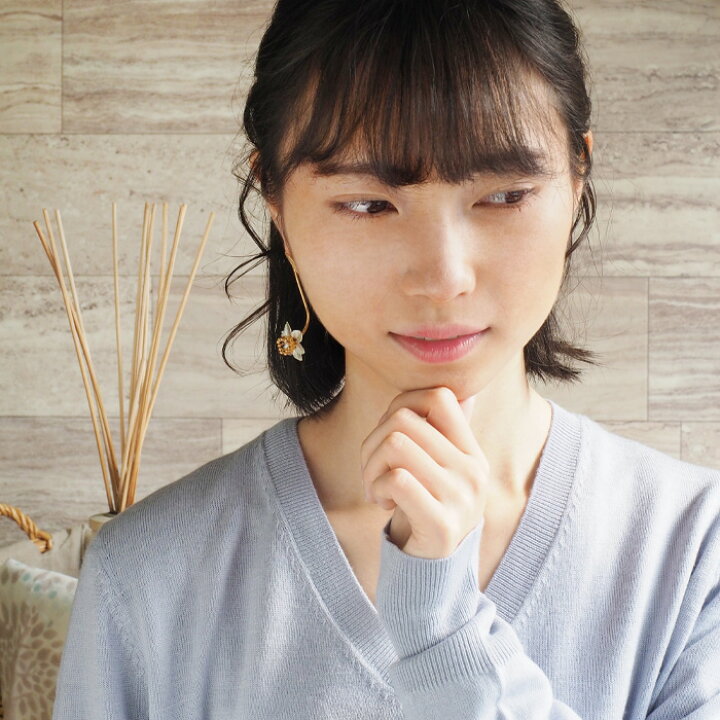 楽天市場】sasakihitomi（ササキヒトミ） すいせんのピアス シルバー 