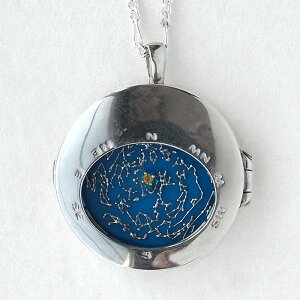 small right�i�X���[�����C�g�j ���P�b�g�y���_���g Planisphere �l�b�N���X �V���o�[ [SR-NL-21] �A�N�Z�T���[��ƁE��r�G����̎���~�j�`���A�A�N�Z�T���[�E�n���h���C�h�W���G���[ �y���_��
