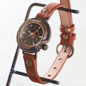 【文字盤の木製パーツが選べます】vie（ヴィー） 手作り腕時計 “antique wood -アンティークウッド-” Sサイズ（レディース） [WB-007S] ハンドメイド ウォッチ・ハンドメイド腕時計 アンティーク調 アンティーク調 本革ベルト シンプル 滋賀 大津 木製文字盤 日本製