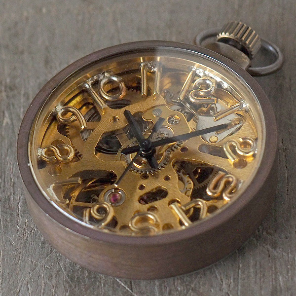 vie（ヴィー） 手作り懐中時計 “compact mecha -コンパクトメカ-” [WB