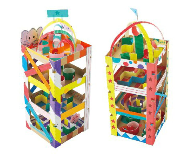 楽天市場 工作キット コロコロガーレ ビー玉転がし 手作りおもちゃ工作 ピタゴラスイッチ風 クラフテリオ 24 741 手作り工作キット 小学生 幼稚園 低学年 高学年 幼児 男の子 女の子 中学生 大人 高齢者 夏休み自由研究 夏休みの宿題 子供会 夏休み冬休み