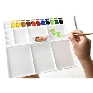 絵の具セット小学校男の子向け女の子向け画材セット絵具セットモリベクリエーションSMARTコンパクトネイビー×レモン水彩(絵具絵具セット小学生画材セット画材道具パレット筆バッグ入学祝い新入学新生活)