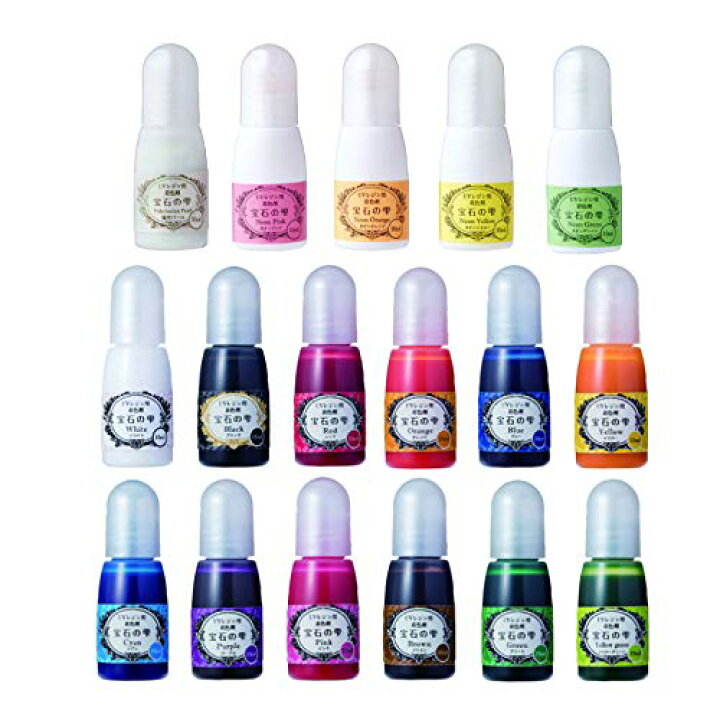 楽天市場 Uvレジン用 着色剤 宝石の雫 17色セット レジン クラフト 着色料 パジコ Padico 夏休み冬休み手作り工作宅配便