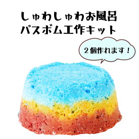実験キット しゅわしゅわお風呂　バスボム 工作キット 入浴剤 手作り 簡単 キット 自由研究 ワークショップ