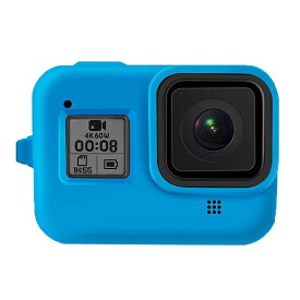 【ポイント3倍対象品＋100円引クーポン配布中】【選ばれて第1位】【送料無料】GoPro ゴープロ 8 用 アクセサリー 保護 シリコン ケース アクションカメラ ウェアラブルカメラ パーツ マルチ 防水 防塵 ブラック レッド ブルー グレー ハウジング プロテクター カバー