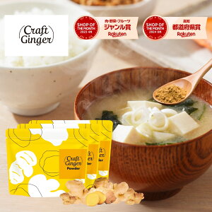 \まとめ買い/ Craft Ginger Powder 75g × 3袋 送料無料 ジンジャーパウダー 無添加 無着色 生姜パウダー 高知県産 クラフトジンジャー 国産 生姜 粉末 冷え性 冷え 冷え対策 温活 ポカポカ 健康 簡