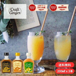 yȈՕz Craft Ginger SEMEY 200ml x 3{Zbg  WW[Vbv ݔ Y Y F IVbv WW[G[ I 䂸 m I 䂸  ₦ 