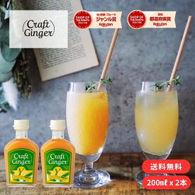 ＼まとめ買い／ Craft Ginger Y (ゆず) 200ml × 2本 送料無料 ジンジャーシロップ 瓶入り 無添加 無着色 保存料不使用 生姜シロップ 希釈 炭酸 ジンジャーエール 高知 生姜 ゆず ゆず茶 簡単 温活 冷え 冷え性 お取り寄せ