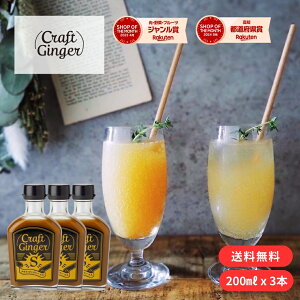 _܂Ƃߔ^ Craft Ginger S 200ml×3  WW[Vbv r Y Y IVbv ȒP  Y_ h WW[G[ NtgWW[ 傤 VEK I 
