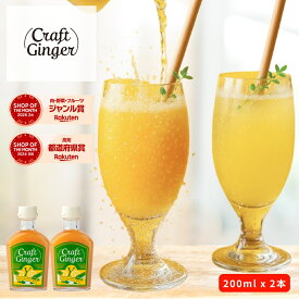 ＼まとめ買い／ Craft Ginger Y (ゆず) 200ml × 2本 送料無料 ジンジャーシロップ 瓶入り 無添加 無着色 保存料不使用 生姜シロップ 希釈 炭酸 ジンジャーエール クラフトジンジャー 高知 生姜 ゆず ゆず茶 簡単 温活 冷え 冷え性